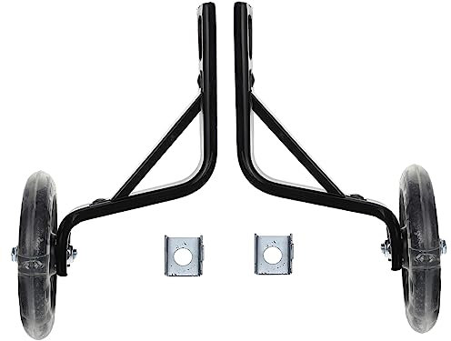 JUMPLAWN 1 Paar Luminous Stützräder für Kinderfahrräder Hilfsräder mit Stabilisierenden Funktionen zu Installieren PU und Stahlrahmen für Erlernen Fahrradfahrens
