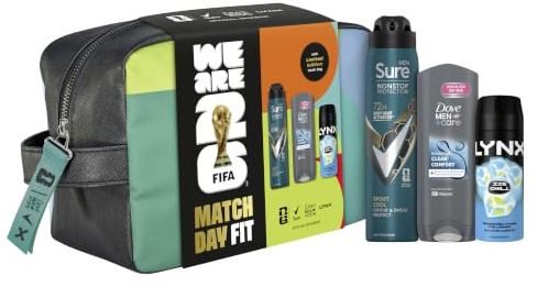 Dove Men+Care, Lynx, Sure Men Washbag for Him Gift Set 3 piece
