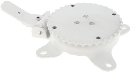 getuse Pied de parasol rotatif à 360° pour extérieur, cour, plage, pique-nique, blanc