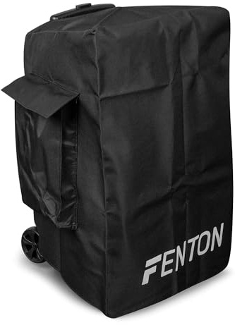 Fenton FT15LED Portable Speaker Cover for the FT15LED MK2, Heavy-Duty PA Speaker Bag with Handle Cutout, Weather-Resistant Nylon for 15 Inch Speakers, Pocket for Cables and Accessories