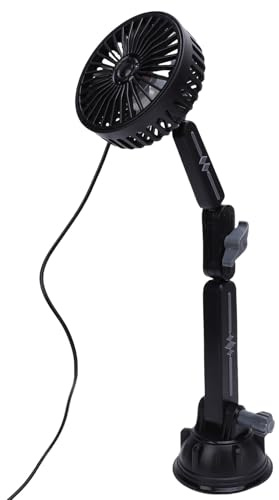 aqxreight USB-Saugnapf-Ventilator, Leise, 3 Geschwindigkeiten,