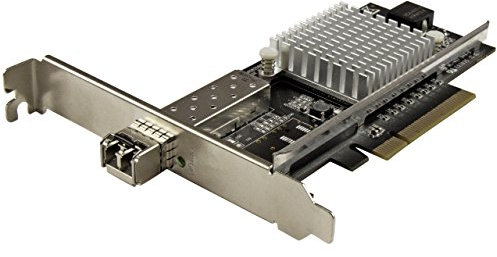 Startech.com Scheda di Rete in Fibra Ottica ad 1 Porta 10G Sfp+ PCie, Intel Chip, Nero, M/M