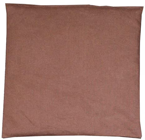 Franzis Nähstube 20x20cm Coussin pépins de raisin Marron en 100% coton I Coussin grains de raisin20x20 pour micro-ondes I Coussin chauffant, coussin pépins de raisin, coussin chauffant nuque