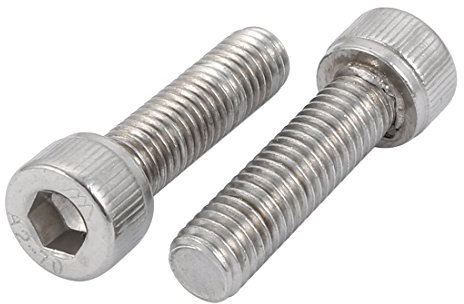 sourcing map 2pcs Boulon à tête cylindrique à six pans creux vis M8x30mm 304 Acier Inoxydable Filetage À Gauche