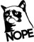 Decus Grumpy Cat Nope // Sticker OEM JDM Style Aufkleber // Sticker OEM JDM Style Aufkleber