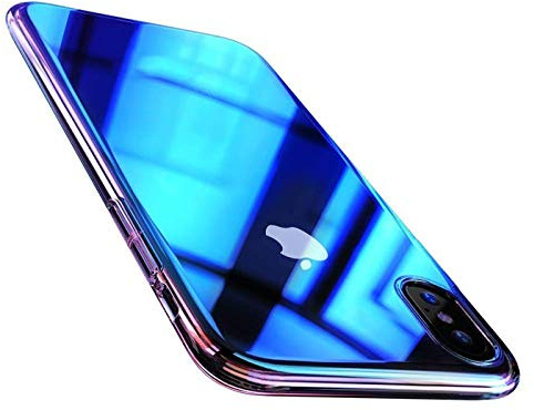 Verco Farbwechsel Hülle für Huawei P10, Schutzhülle Handy Cover mit Farbverlauf Slim Case, Blau