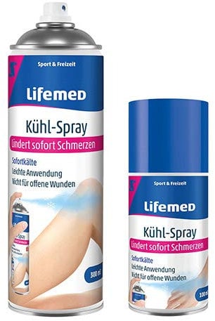 Lifemed - Kühlspray 100 ml zur Sofortkühlung - praktisch und handlich zum Mitnehmen, 2er Pack (2 x 1 Stück)
