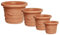 eacommerce Vaso Tondo Resina Festonato Doppio Bordo per Giardino Patio Balcone Terrazzo da Interno/Esterno Protezione UV Antiurto (Ø50x38H cm, Terracotta)