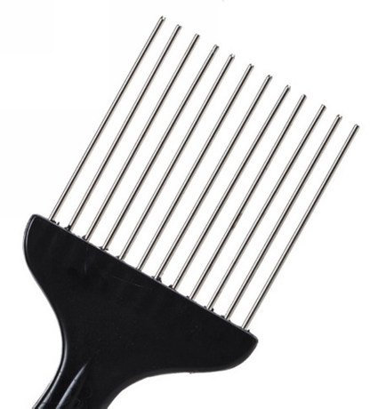 Peigne à cheveux Afro, peigne à cheveux Afro insérer les cheveux brosse bouclée fourche en plastique peigne à cheveux outil de coiffure antistatique