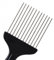 Peigne à cheveux Afro, peigne à cheveux Afro insérer les cheveux brosse bouclée fourche en plastique peigne à cheveux outil de coiffure antistatique