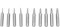 10PCS 4mm Shank Screwdriver Bits Set Repair Tools Replacement, PH00/PH0/Z1/Z0/3.0/2.0/1.0/T5/T4/Star 08