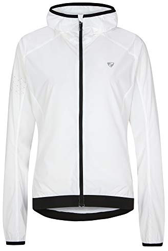 Ziener Damen Noria Windjacke - Fahrrad,Outdoor,Sport - Winddicht|atmungsaktiv|wasserabweisend, White, 42
