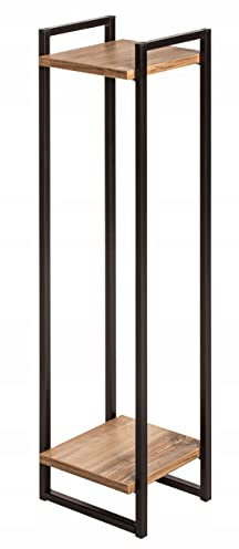 Magnetic Mobel Blumenständer aus Metall Blumenregal Blumenetagere Standregal Schwarz H: 95 cm (Farbe: Retro)