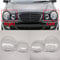 HZTWFC Ein Paar Scheinwerferabdeckung Transparent Shell Scheinwerfer Shell Lampenschirm Glaslinse Für Mercedes-Benz W210 E200 E240 E260 E280 1995-2003