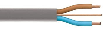 Twin & Earth Cable 6242Y Grey Flat Electrical Wire Mains (15 Metre, 6mm Twin & Earth)