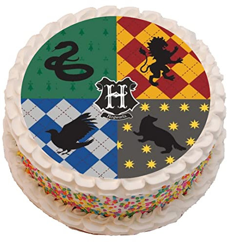 Potter Movie Themed PRECUT Cake Topper 7.5 Inch Round Edible Icing Sheet Birthday Decoration