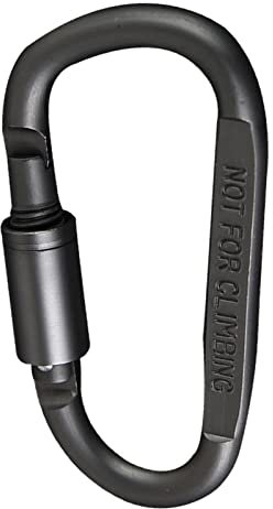 A/R Moschettoni in alluminio D, moschettone a vite in alluminio con chiusura a D, facile da trasportare, resistente e durevole per chiavi, portachiavi, amaca, guinzaglio per cani