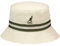 Kangol Stripe Lahinch Baumwollhut Fischerhut Hut Bucket Hat Stoffhut (L (58-59 cm) - beige)
