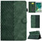 CASAFUNY Hülle für iPad Air 2/Air 1/iPad 9,7 Zoll 2018/2017 (5./6. Generation), PU Leder Tablette Schützhülle Multi-Winkel Ständer Cover Case mit Auto Schlaf/Wach für iPad 5/6/Air 2/Air 1, Grün