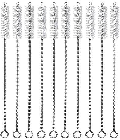 Lckiioy 50 cepillos de limpieza de pajitas para beber, cepillo de limpieza de pajitas de plástico adecuado para gafas, vasos de pajita, y tuberías