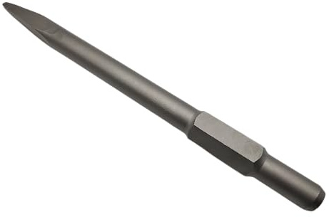 massiver 400mm Kraftfeld Meißel SDS 6 Kant HEX 30mm Spitzmeißel oder Flachmeißel oder Schaufel für Abbruchhammer (Spitzmeißel)
