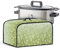 NETILGEN Slower Cooker Cover Crock Pot Dust Cover Small Appliance Cover Dust Free Cover Compatible for Most Slow Cookers with Storage Pocket for Accessories, Daisy Floral Green