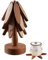 Dessous De Plat en Bois pour Plats Chauds, Ensemble De sous-Verres en Bois, Ensemble De sous-Plats en Forme d'arbre, Sets De Table en Bois pour La Décoration De Table De Noël