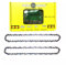 Kettenstange für Mini Kettensäge Ersatz 8 Zoll 2 Stück, 1.1mm （0.043) Gauge, 1/4 LP, 45 DL，Kettenlänge 28cm für Führungsplatte 25cm, für 21-26V Akku Handgeführte Kettensägen Garten