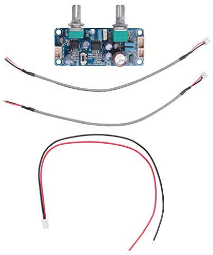 Kochenty Low Pass Filter Bass Subwoofer Preamp Amplifier Board Single Power DC 9-32V Preamplifier with Bass Volume Adjustment