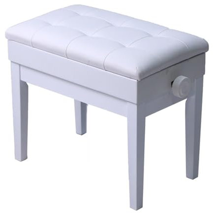 LWZQRVCT Verstellbarer Klavierhocker, Tastaturbank aus massivem Holz mit Stauraum, kann 440 IBS tragen, geeignet for E-Klavierbank und Guzheng-Bank(Color2)