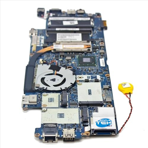 SIMPLETEK - Scheda Madre 6430U I5-3437U PCN3082590G AT0R80010SL CN-0YH18X-75148 0YH18X / Scheda Madre + Ventolina Cpu + Cpu + Batteria Bios (Ricondizionato)