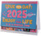 Vintage Kalender 2025, Stehender Flip Desktop Kalender 2025 Stehender Flip-Kalender Mini Adventskalender zum Verwalten von Busy Terminkalender (Stil A)
