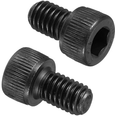 PATIKIL 50Pz M6 x 10 mm Viti a Testa Cilindrica con Esagono Incassato, 12.9 Acciaio Al Carbonio, Viti Brugola Kit Bulloni a Testa Esagonale Trattamento Nero Ossido, Filettatura Completa