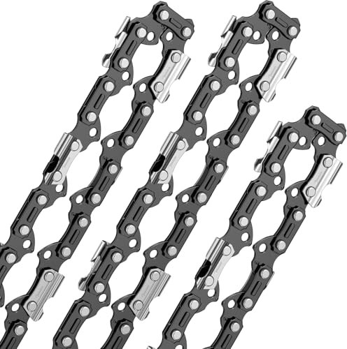 Aicoya Pack de 3 Cadenas de Motosierra 0.325 para Espadas de 40 cm 67 Eslabones, 1.3mm Cadena de bajo retroceso 050