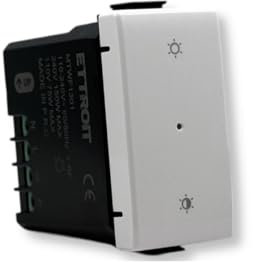IXTRIMA Interruttore dimmer connesso Smart Wifi Tuya frutto modulo compatibile con supporti Vimar plana bianco