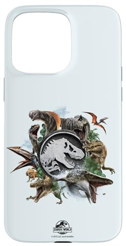 Jurassic World Rebirth Circle Logo Dinosaurs Case for iPhone 15 Pro Max