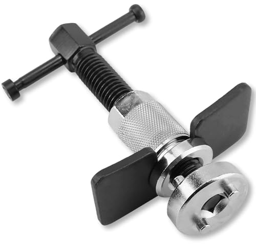 VBGURR Brake Caliper Rewind Tool Kit,Universal Piston Wind Back Tool for Disc Brakes with Adapters & Cube Set Compatible with Most Cars & Vans