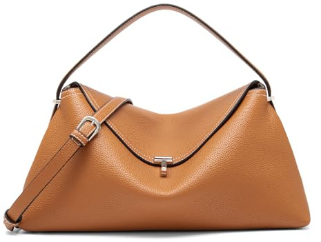 NGGU Umhängetasche aus Leder für Damen, mehrere Fächer für Alltag und Reisen