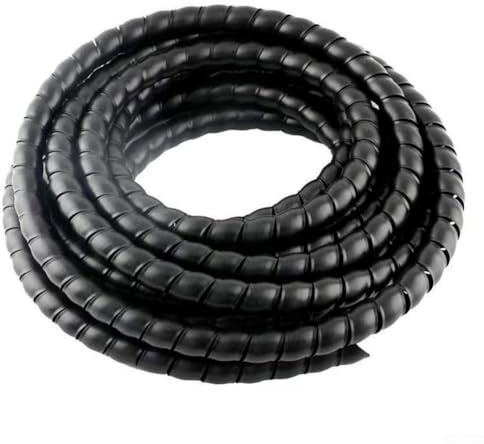 Zilimontt 16mm Spiral Wound Wire Protector Hose – 25m PP Cable Management Sleeve for for Organising Electrical Cables, Hydraulic Hoses and Tubing in Homes, Offices or