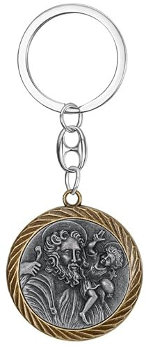 BOBIJOO Jewelry - Porte-clé Saint Christophe - Protection du Voyageur