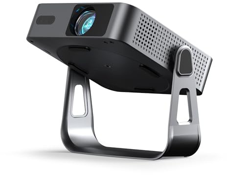 Mini Videoprojecteur 4k, [App Officiellement Certifiée & Ultra-Fin] VOPLLS 28000 Lumens Auto Focus/Keystone Projecteur Video, FHD 1080P Retroprojecteur Portable WiFi Bluetooth/Home Cinéma/Phone