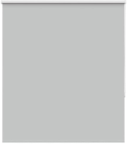Verdunklungsrollo Wandmontage, Verdunkelungsrollo Hellgrau 140x150cm Stoffbreite 136,6cm Springrollo für Fenster innen Wand, Deckenmontage Fensterrollo Seitenzugrollo Klemmrollo