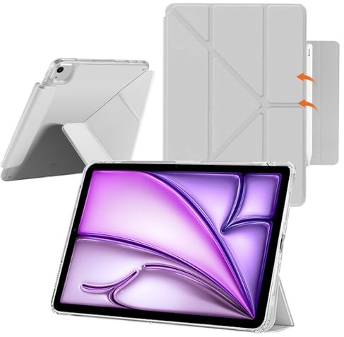 YealRed Funda para iPad Air 13 Pulgadas M4/M3/M2 (2026-2024) (Gris)