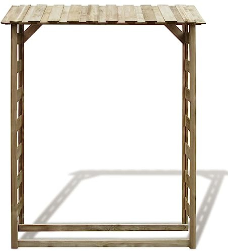 Générique Abri de Stockage du Bois de Chauffage 150x44x176 cm Pin imprégné,Maison & Jardin,Accessoires pour cheminées & poêles à Bois,Sacs & paniers à bûches,42956