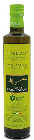Terra Francescane Natives Bio Olivenöl Extra - 500 ml - Ölflasche - italienisches Olivenöl aus Umbrien