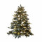 Loberon Weihnachtsbaum Mannier, Natürliche Optik, mit Kunstschnee Bestäubt, inkl. LEDs, 90x68 cm, Weihnachten, Weihnachtsdeko, Christbaum, Polyethylen, PVC, grün/weiß