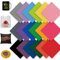 WOWOCUT Infusible Transfer Paper Sheets, 18 Pieces/Set, Fusible Transfer Ink Sheets, 30.5 x 30.5 cm, Solid Colour, Colour and Pattern Transfer Film