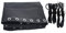 Azatemgo Tela de Repuesto Tumbona con 4 Goma Recambio Tumbona, Kit Repuestos Tumbona, 160 x 43 cm, Negro