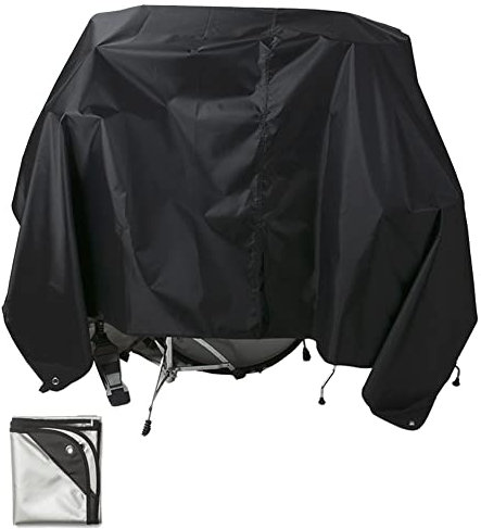 Gicov Drum Set Cover Groß Wasserdicht Drum Set Dust Cover Elektrische Drum Kit Abdeckung mit eingenähten gewichteten Ecken Wetterbeständig Anti-UV Schutz für Drum Set