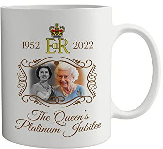 Queen Elizabeth II RIP Remembrance Mug Gift MerchandiseTribute Coffee Tea Cup The Queen's Jubilee Royal Memorial Keepsake Gift for her him